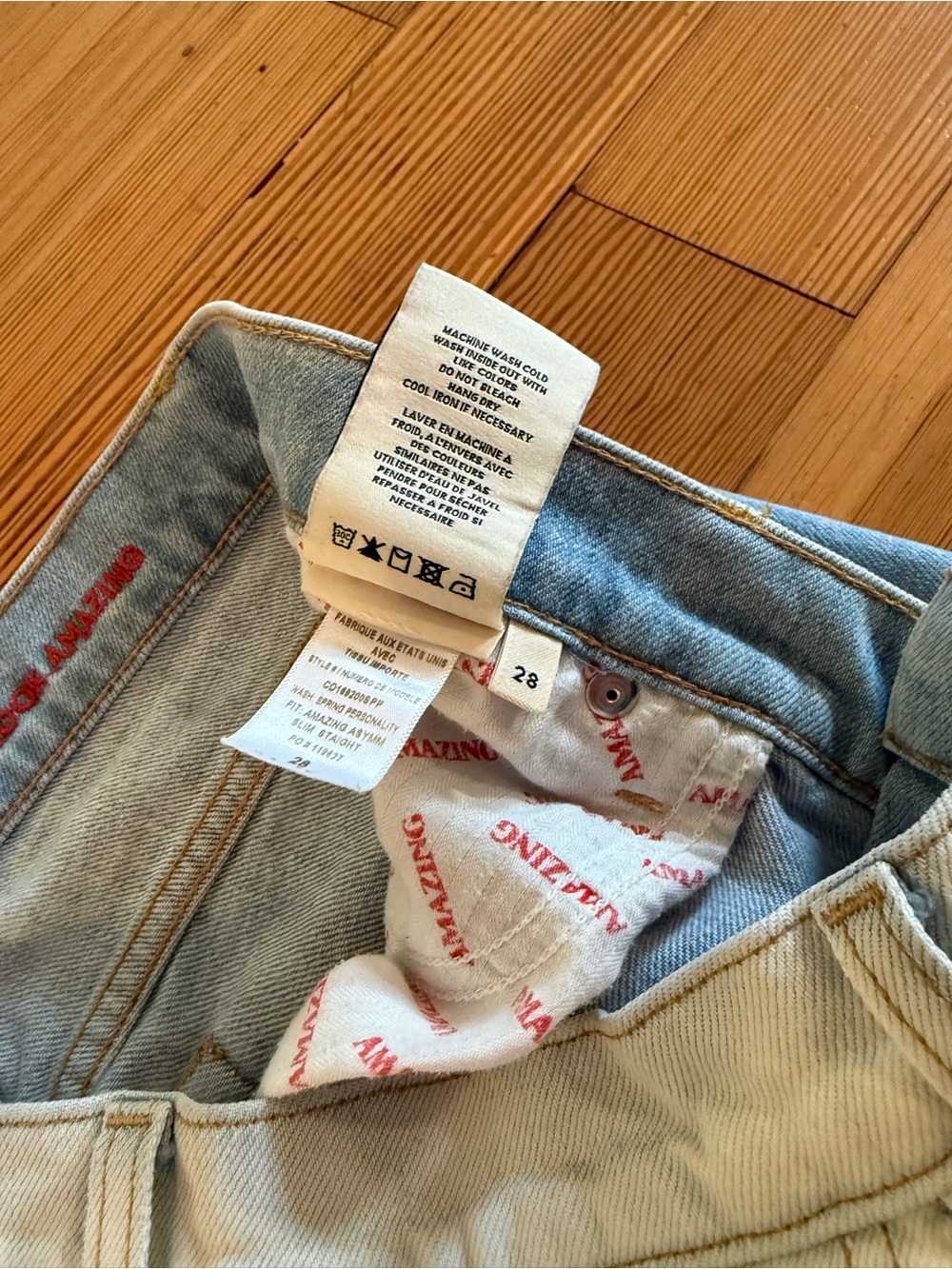 Alice + Olivia Two-Tone Jeans - Picture 8 of 11